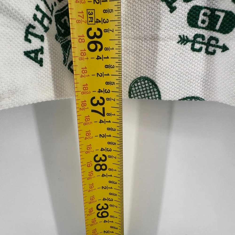 Polo Ralph Lauren Polo Shirt Mens 3XLT White Green Tennis Graphic Print New